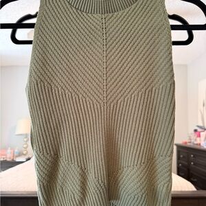 Stop Jeans Olive Ribbed Knit Top